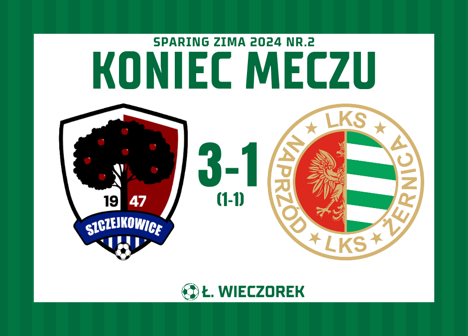 Sparing: Borowik Szczejkowice 3:1 Naprzód