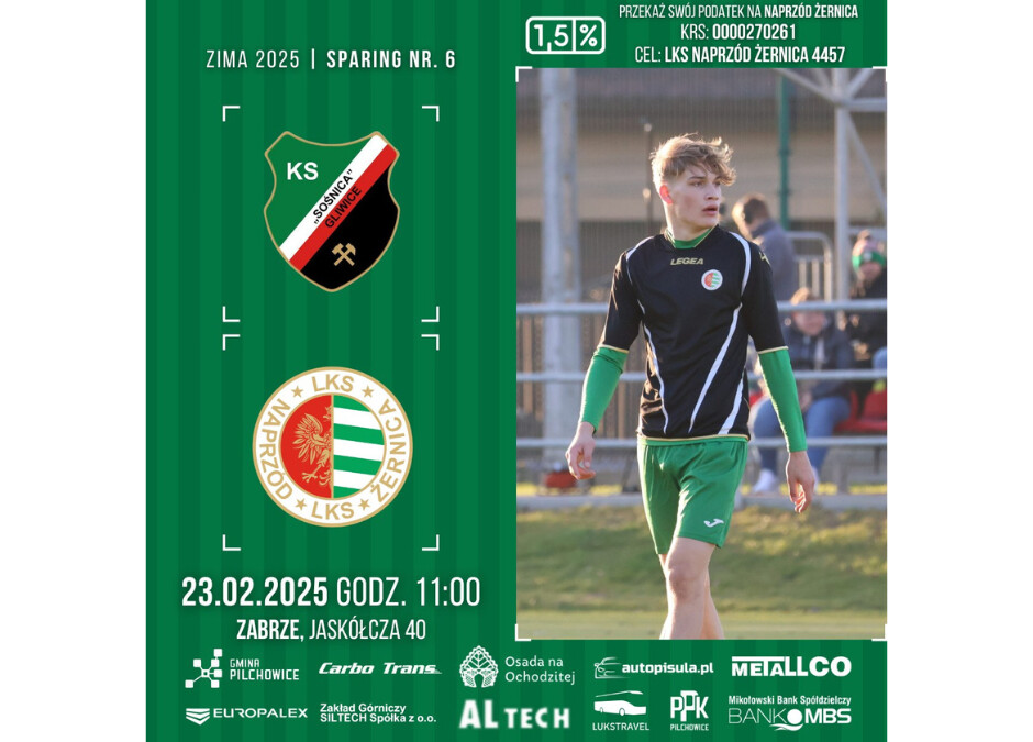 Sparing z rezerwami Sośnicy