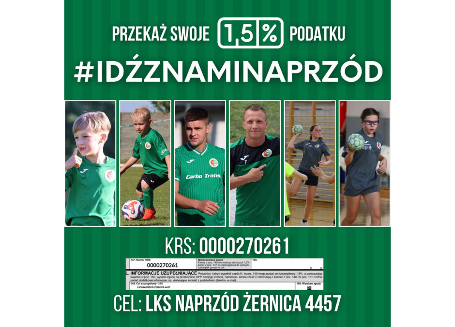 Przekaż swoje 1,5% podatku
