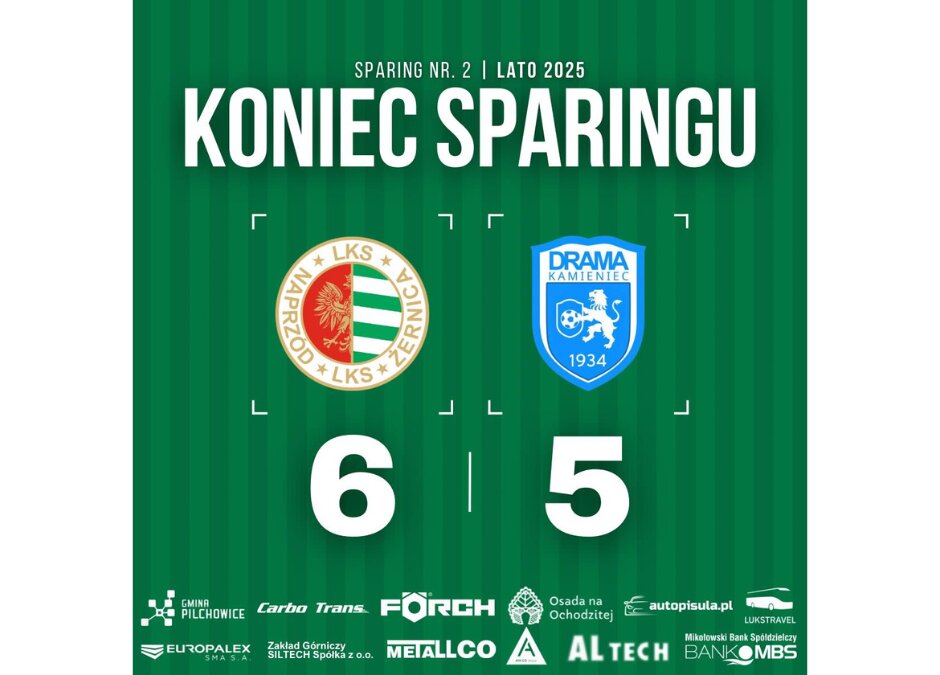Sparing: Naprzód 6:5 Drama Kamieniec