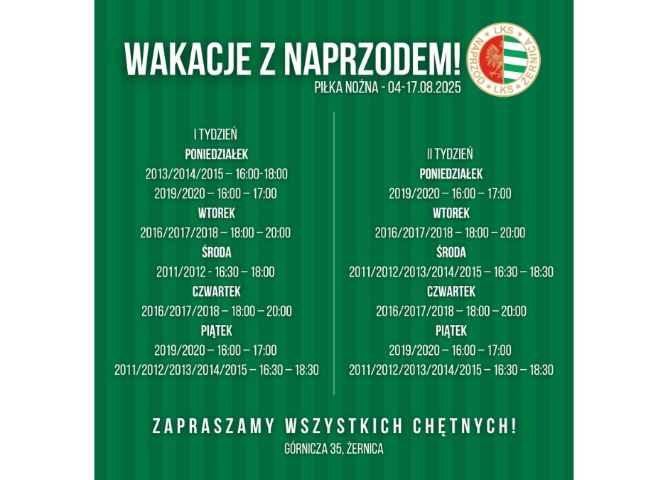 Od 4 sierpnia startują „Wakacje z Naprzodem”