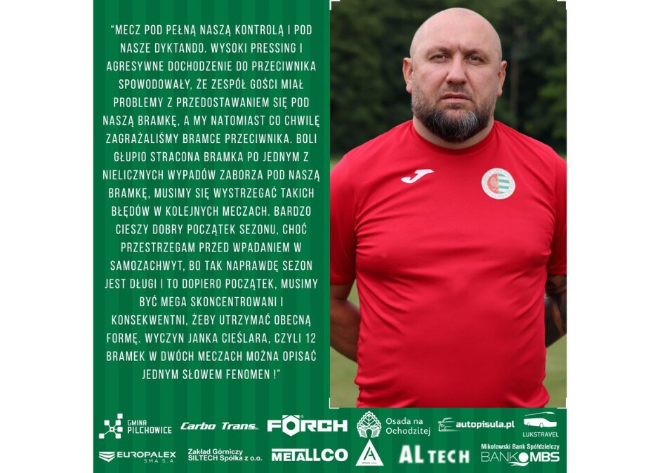 Trener Wieczorek o meczu z MKS Zaborze