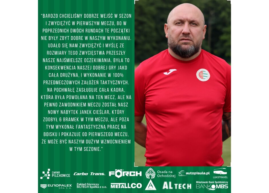 Trener Wieczorek o meczu z Zamkowcem Toszek