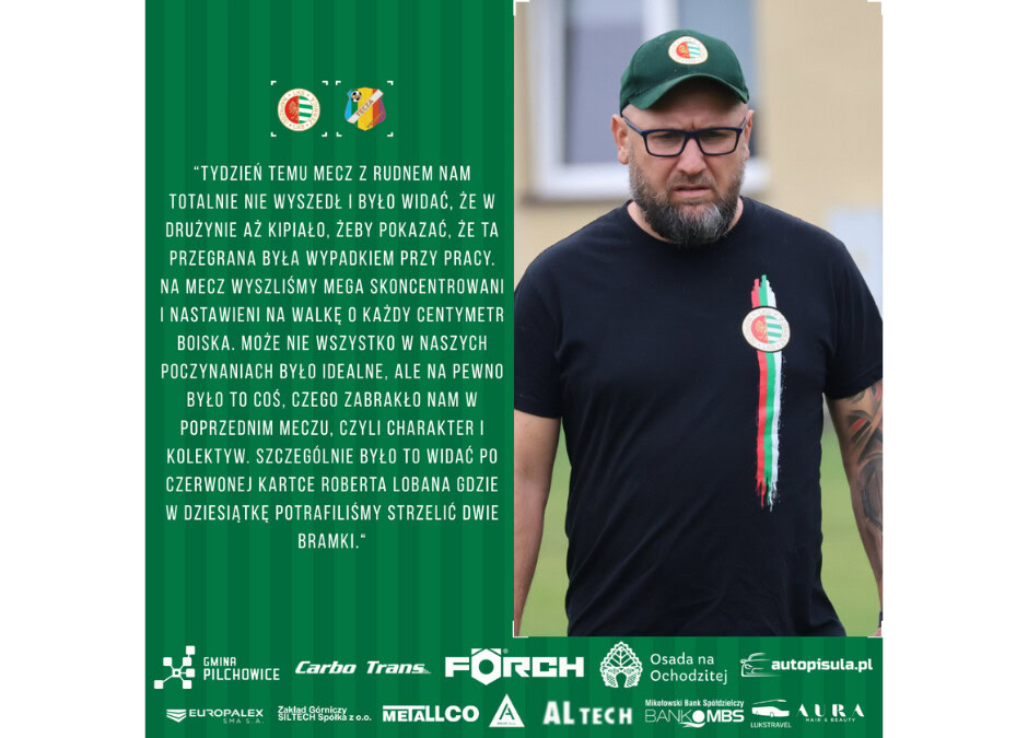 Piotr Wieczorek o meczu z Tęczą Wielowieś