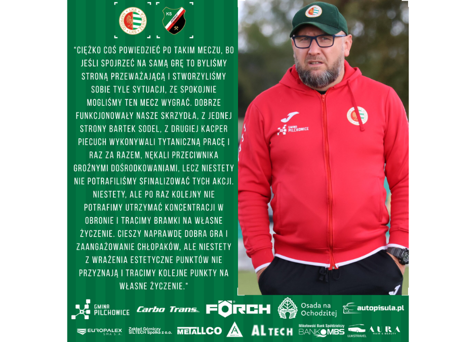 Komentarz naszego trenera i Michała Zielińskiego do meczu z Sośnica II Gliwice