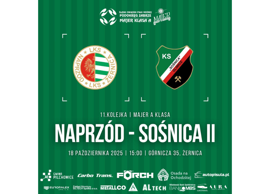 W sobotę z rezerwami Sośnicy