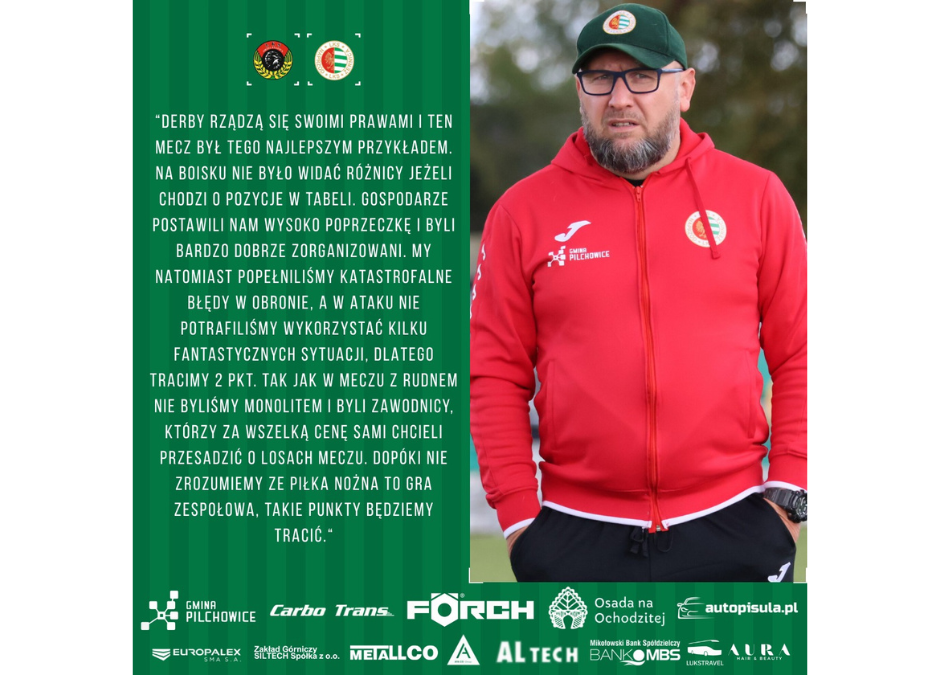 Derby okiem trenera Wieczorka